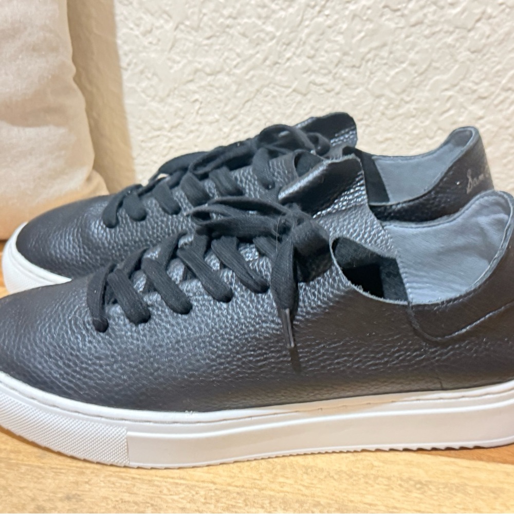 Sam Edelman Black Leather Sneakers
